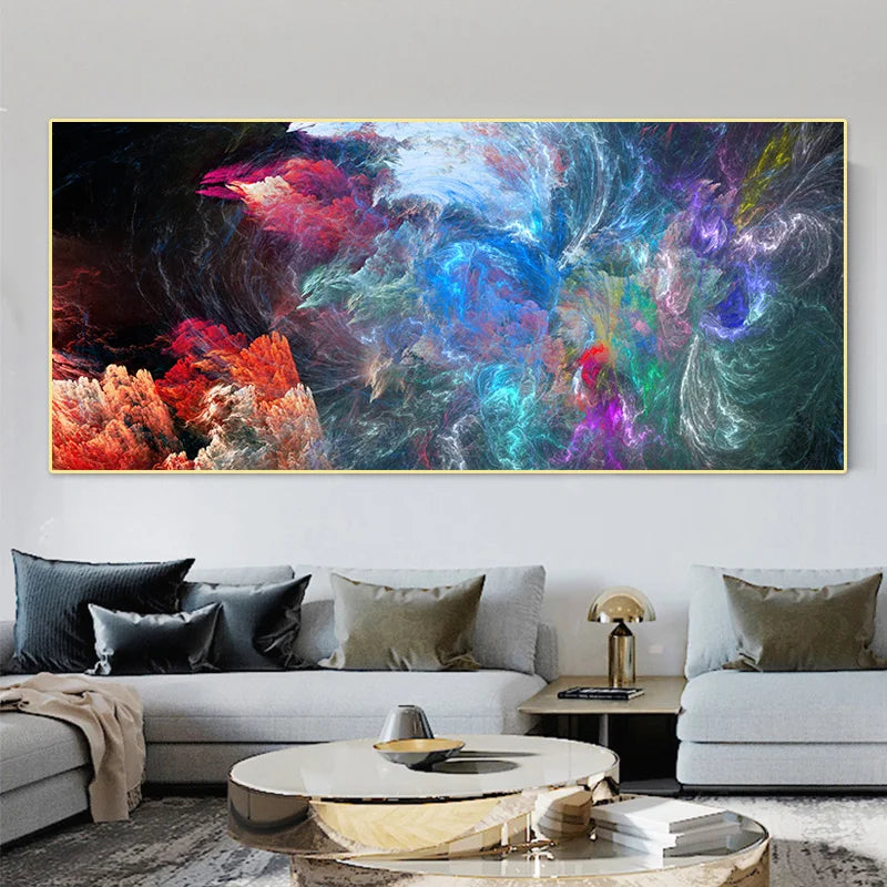 Abstract Colorful Cloud Wall Paintings