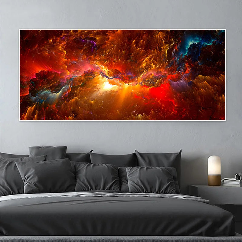 Abstract Colorful Cloud Wall Paintings