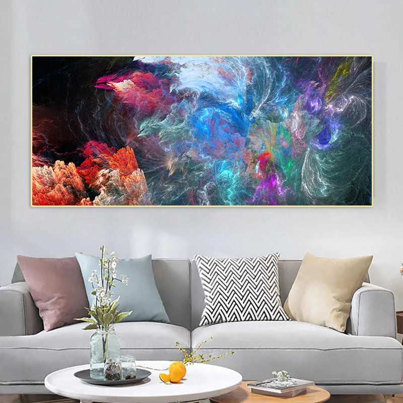 Abstract Colorful Cloud Wall Paintings